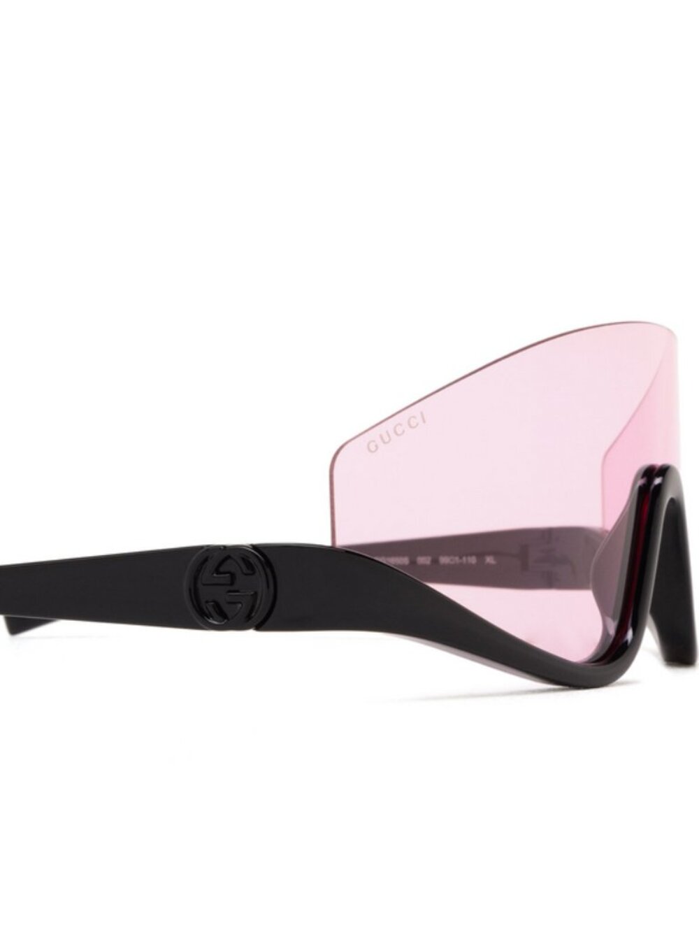 NEW GUCCI SUNGLASSES, PINK BLACK GUCI MASK SUNGLASSES GG1650S 002 - Picture 4 of 5